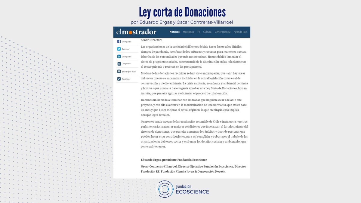 Fundación Ecoscience tweet media