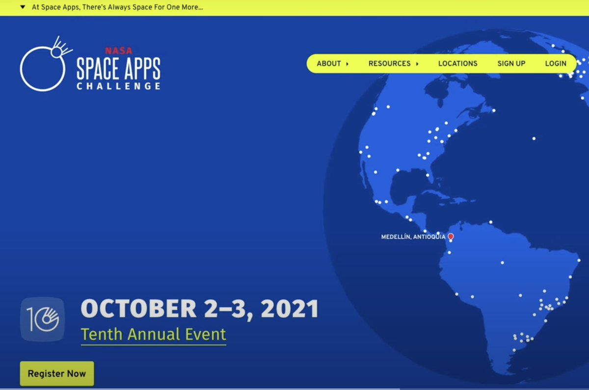 SpaceApps's tweet photo. Our 2021 #SpaceApps Virtual Bootcamp site is now LIVE! This is a special opportunity to learn informative &amp; creative best practices to help you become 100% hackathon ready. Check out video #1 "How To Register" for our 10th Annual Hackathon! https://t.co/nDq6PzUR1p https://t.co/dlzS7OMkQQ