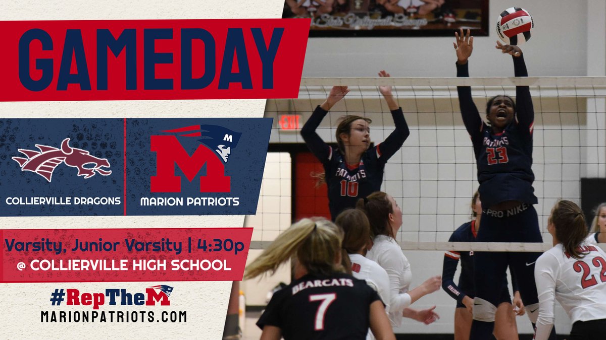 mpatathletics's tweet photo. 𝙂𝙖𝙢𝙚𝙙𝙖𝙮 𝙄𝙣 𝙋𝙖𝙩𝙧𝙞𝙤𝙩 𝙉𝙖𝙩𝙞𝙤𝙣
#RepTheM
🏐 8/23/21 🏐
🆚🐲: Collierville Dragons
@ 🛣: Collierville High School
🕧⏰: 4:30pm
-------------------------------------
Watch varsity games online at:
🖥️: https://t.co/qCHL04YNlD
📲: Marion Patriots Athletics mobile app https://t.co/om0ejg37BW