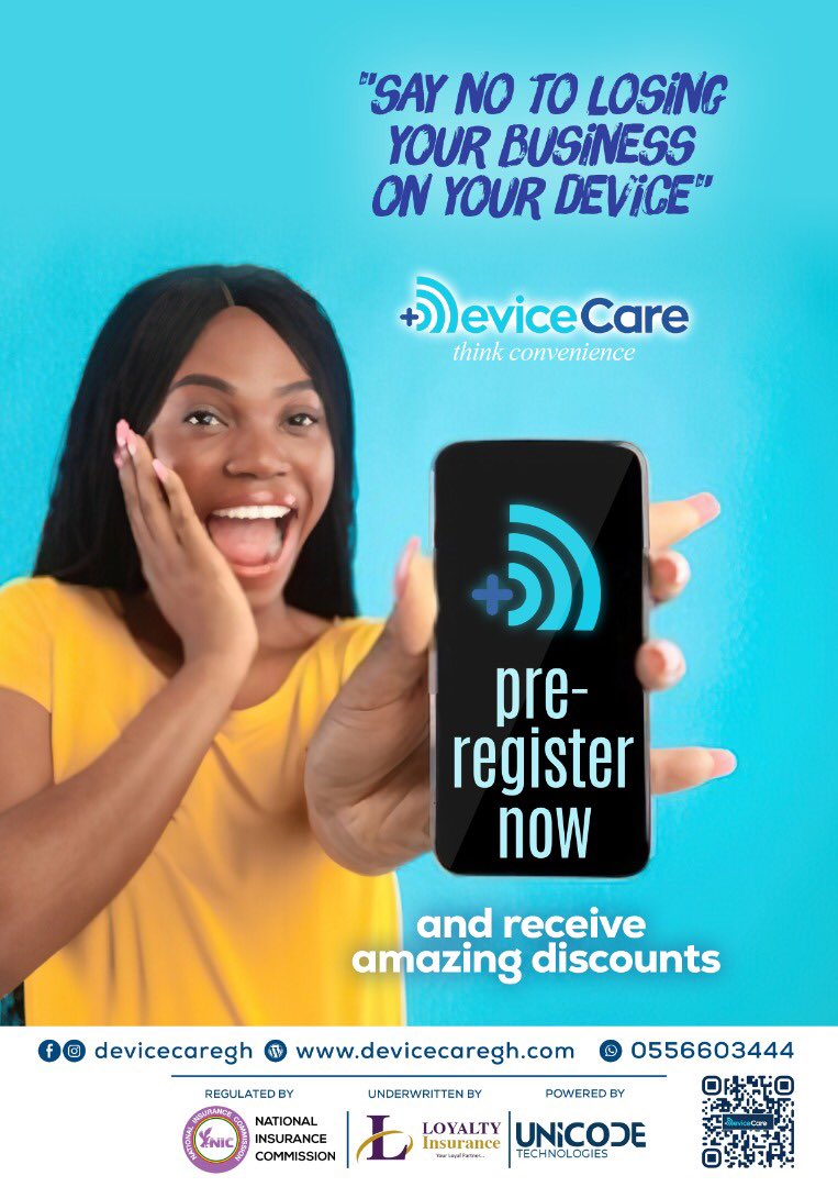 Pls Tap on the link to pre-register 

devicecaregh.com/waitlist and WhatsApp contact: 0556603444