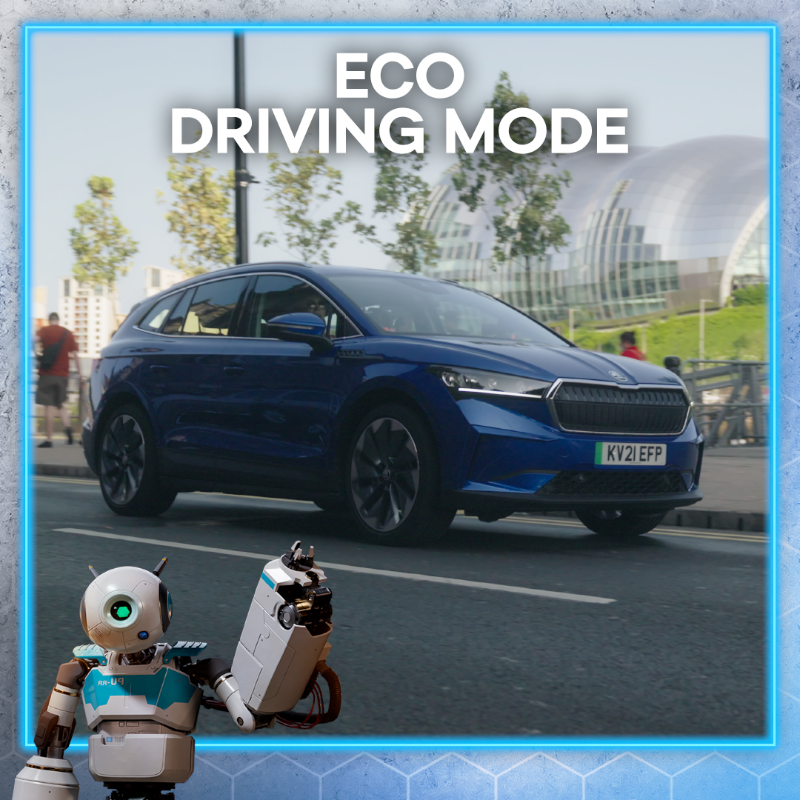 SKODAUK's tweet photo. 13-inch touchscreen display ✅ Plug-in charging ✅ Powerful LED lights ✅ Swipe 👉 to discover more of the ŠKODA ENYAQ iV SUV’s clever features.