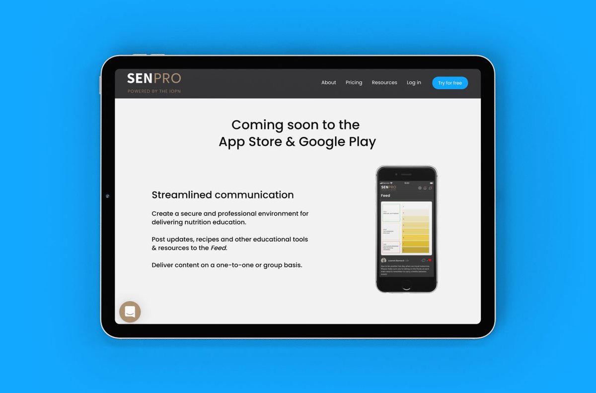 SENPRO_'s tweet photo. The SENPRO client app will provide sport &amp; exercise nutritionists with a secure &amp; professional environment for delivering high quality nutrition education &amp; support.

Coming soon to the App Store &amp; Google Play! 

Learn more &amp; register your interest: https://t.co/Ab9qyBNyQB https://t.co/P060la4tQ7