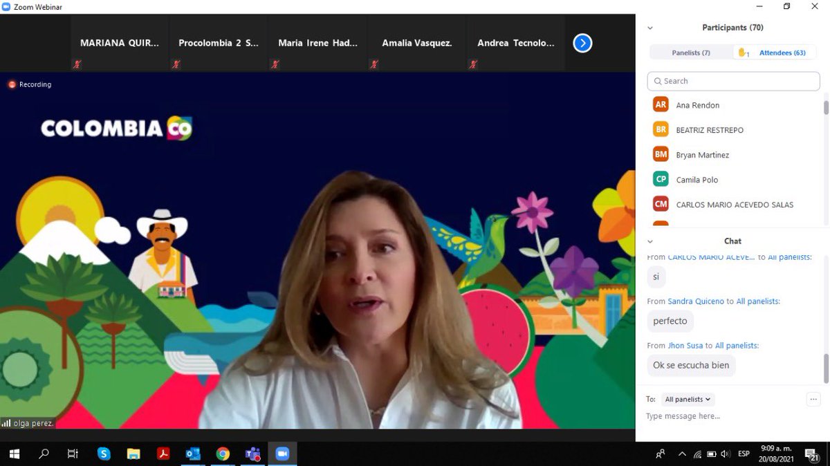 AmaliaVsquez3's tweet photo. 📌A esta hora #SIPPO🇨🇭en taller #VirtualMatchmaking junto a @PROCOLOMBIACO y 110 empresarios, conociendo formatos y plataformas B2B matchmaking y los tips para desarrollar habilidades que permitan aprovechar el ámbito virtual para cerrar negocios
➕Exportaciones➕Crecimiento https://t.co/XVTggiufFj