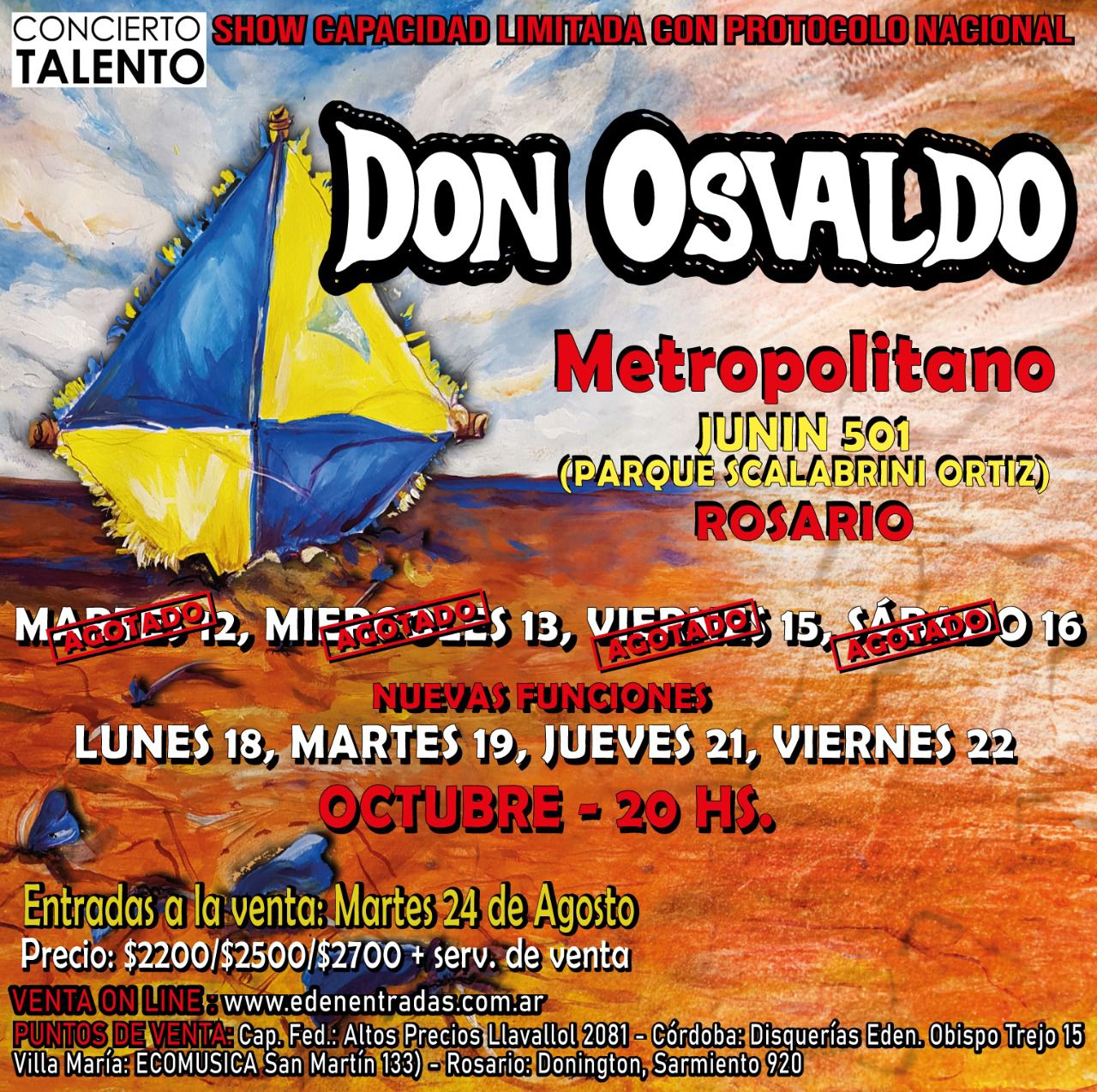 Don Osvaldo Bienvenidos Lyrics