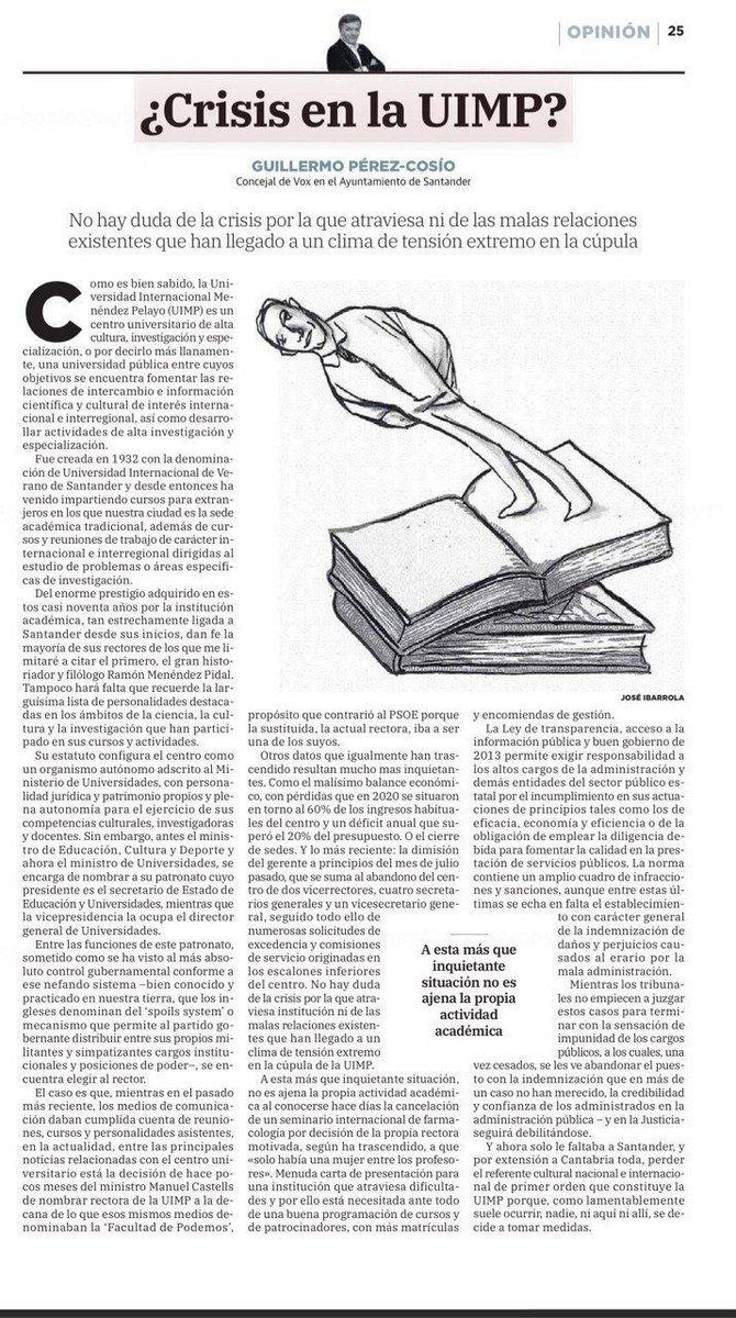 Johnpiropeando's tweet photo. La destrucción de las "cúpulas" universitarias, explicado magistralmente con el ejemplo de la UIMP. Impecable @GuillerPerezCo https://t.co/pokin4MxQE