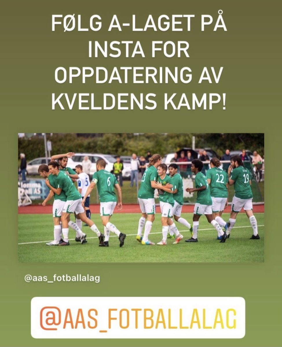 Følg A-laget på Instagram☺ Der vil det komme oppdateringer fra kveldens bortekamp mot Borgen. Det kommer også korte presentasjoner av alle spillerne i dagene som kommer⚽️