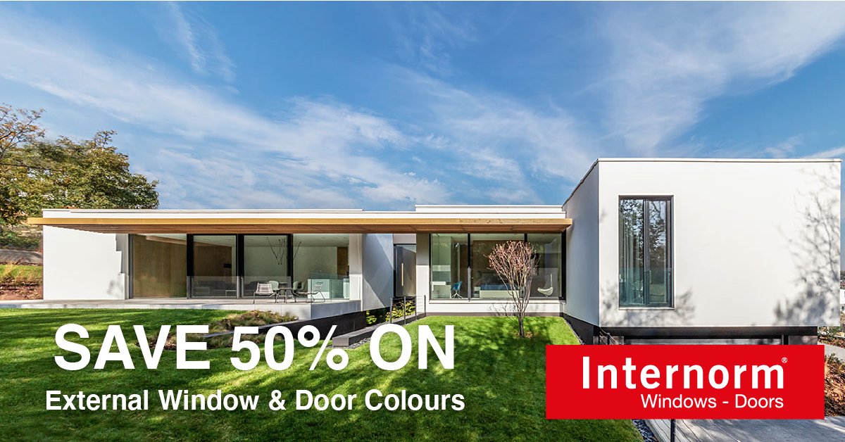 InternormUK's tweet photo. Here's your reminder that you can get 50% off all external colours on Timber-Aluminium and uPVC-Aluminium windows and doors.
Hurry! *Offer ends next Friday, 27/9.
👉 https://t.co/ESfFKTusCx
#InternormOffer https://t.co/YjWoL2y7X1