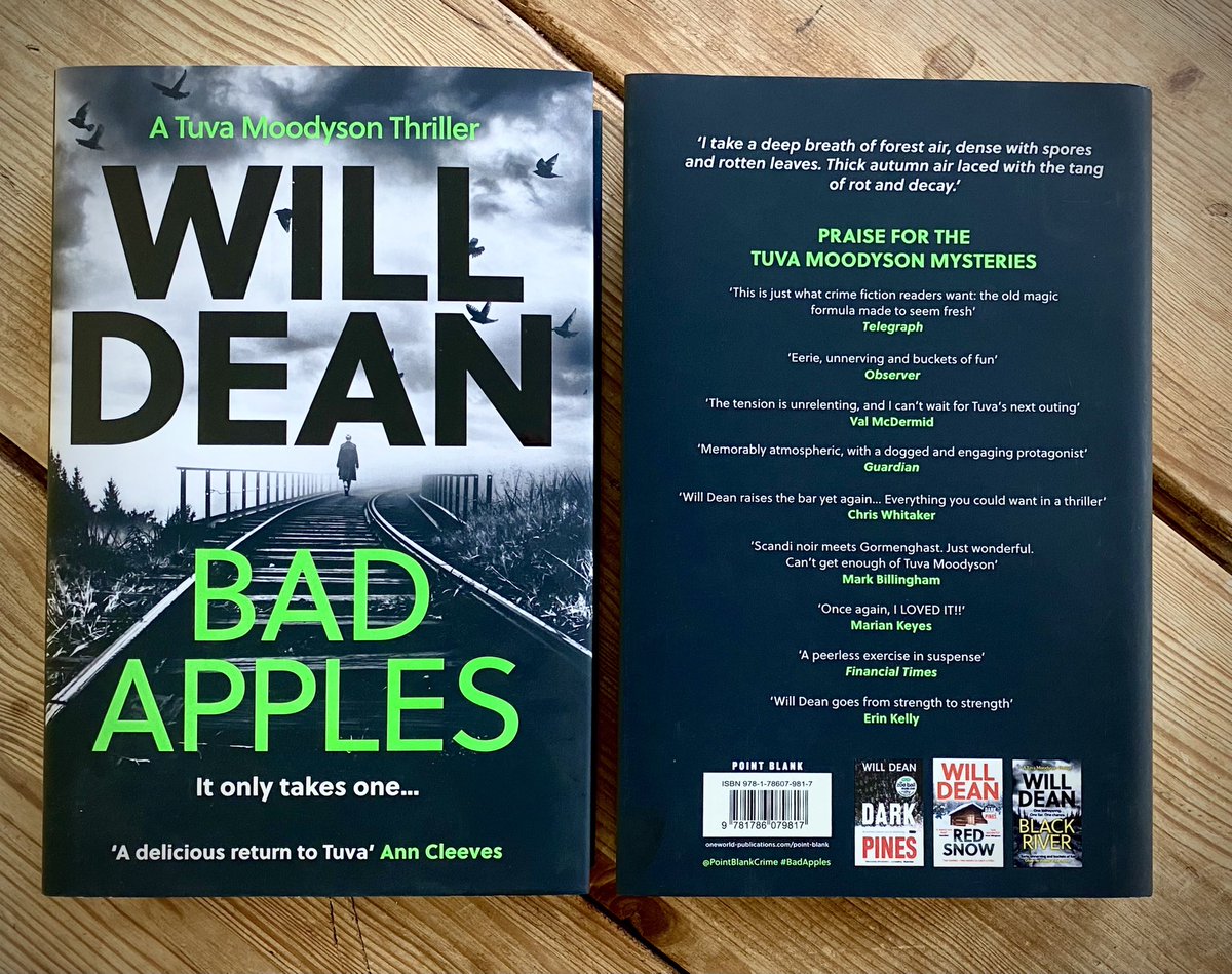 willrdean's tweet photo. Bad Apples 🍏 #competition ~ RT &amp; Follow by Sep 1st. I’ll #giveaway a signed &amp; dedicated 1st edition hardback copy of #BadApples (plus a surprise extra prize) Open: worldwide. Winner announced: Sep 2nd. Good luck! https://t.co/Bp4KoLBnTH