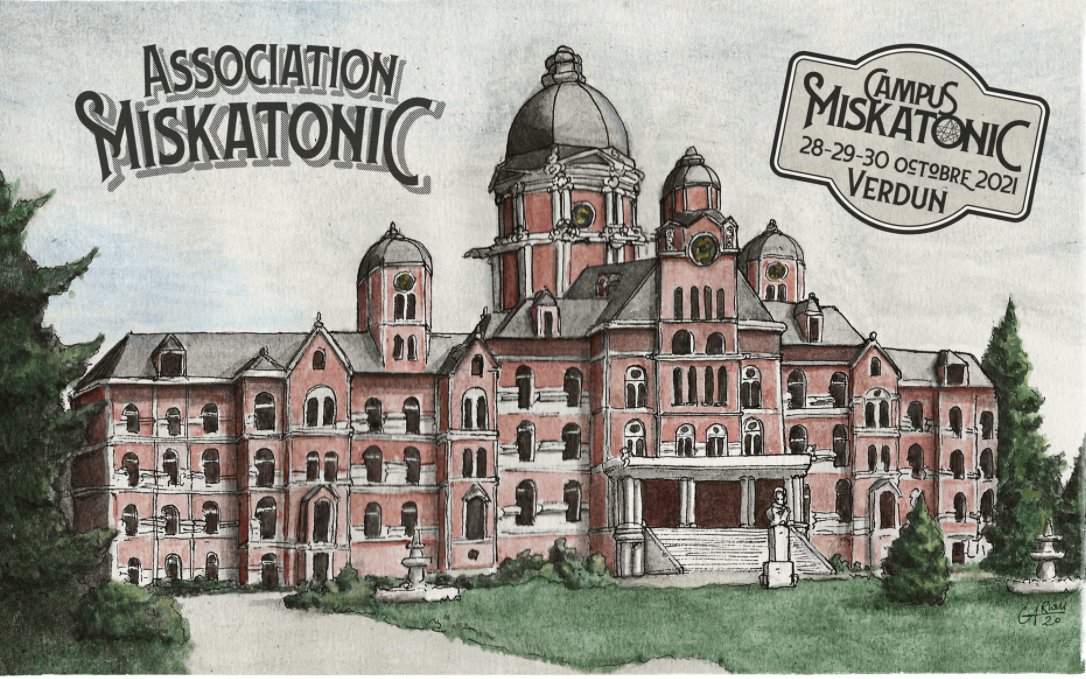 Mine de rien, la convention Lovecraft à Verdun aka #CampusMiskatonic2021 ça se rapproche ! 
On va commencer à vous donner le programme au cours des semaines qui viennent ...