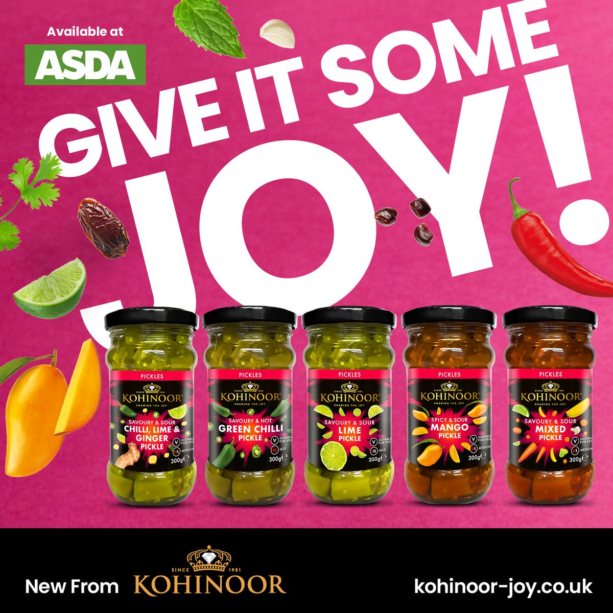 Our New Authentic Pickles are now available at Asda! We have a flavour for any meal! See link for online shopping rb.gy/sx9gc4