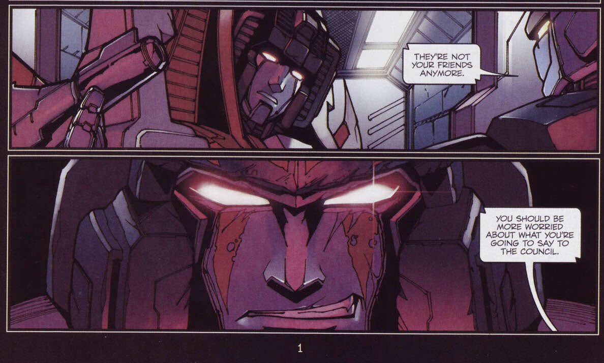 Thinking about Megatron Origin again and the early sort of teamwork  Starscream and Megatron had going on. Like they actually worked together  and it seemed like they were unstoppable. I want to