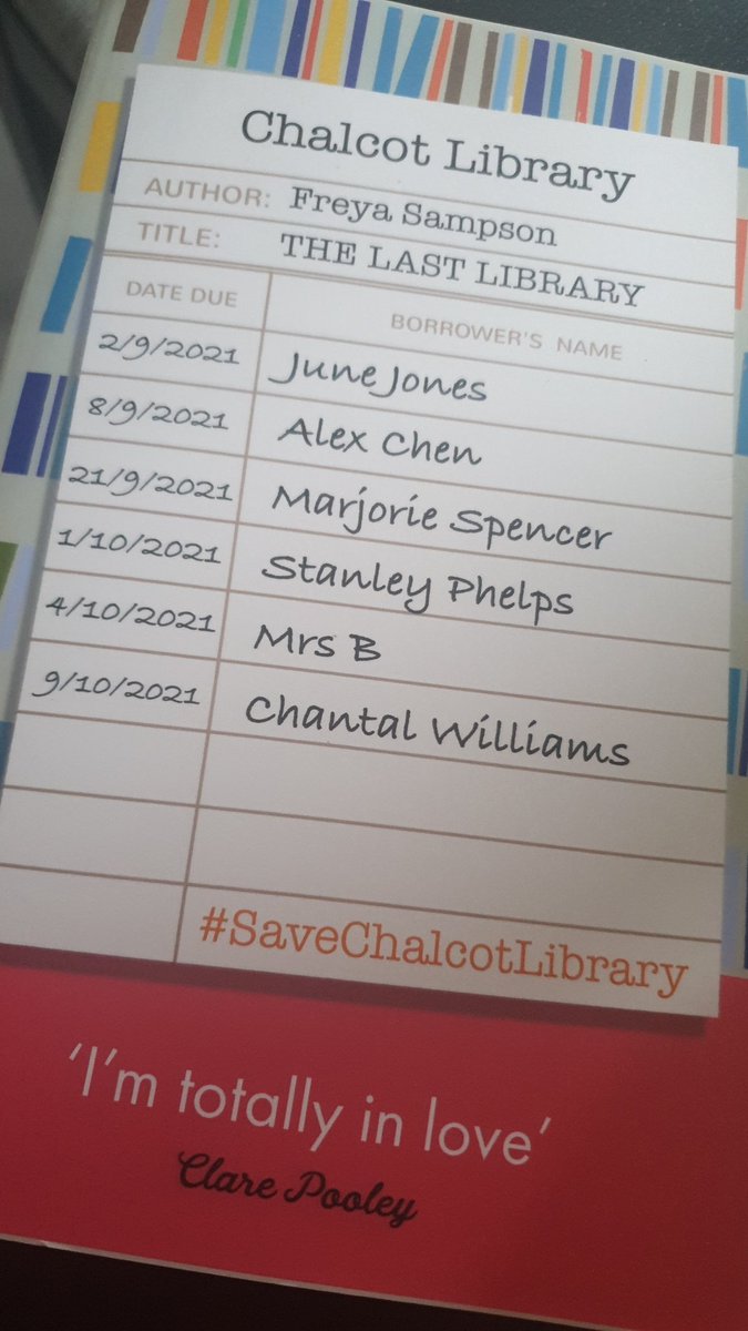 Nicola_JHiggins's tweet image. My current read on what is turning into a dull and grey day! #TheLastLibrary by @SampsonF 

#SaveChalcotLibrary #CurrentRead #BookFriday #booktwt #BlogTour