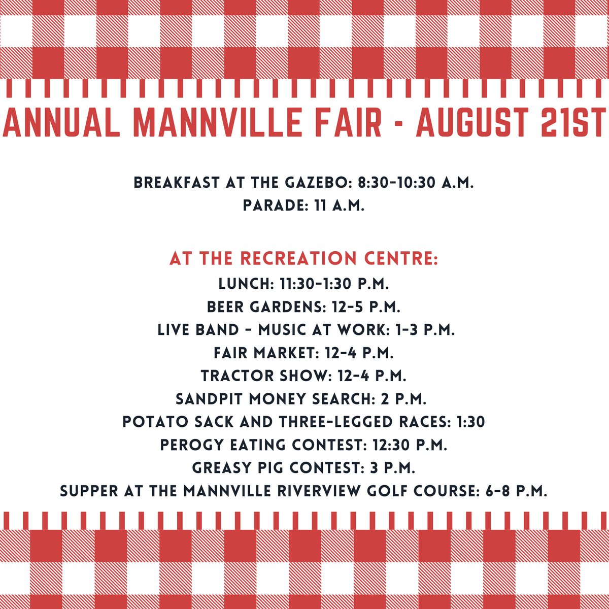 So much happening in <a href="/VillageofMannvi/">Village of Mannville</a> this weekend! Check out their wonderful Fair hosted by the Mannville Agricultural Society with activities and events happening all day long! #funforthewholefamily