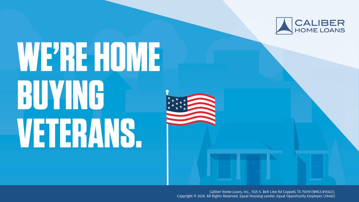 YaniNufio's tweet photo. Our VA homebuying programs are built by veterans, for veterans. Let Caliber serve you. #LeadingLender #CaliberRulesRetail https://t.co/zdbUo2ZYvt