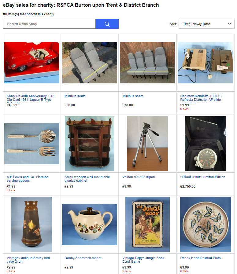 Lots of great items for sale on our eBay page.

Check it out!

tinyurl.com/5y8nknny

#eBay #charity #shopping