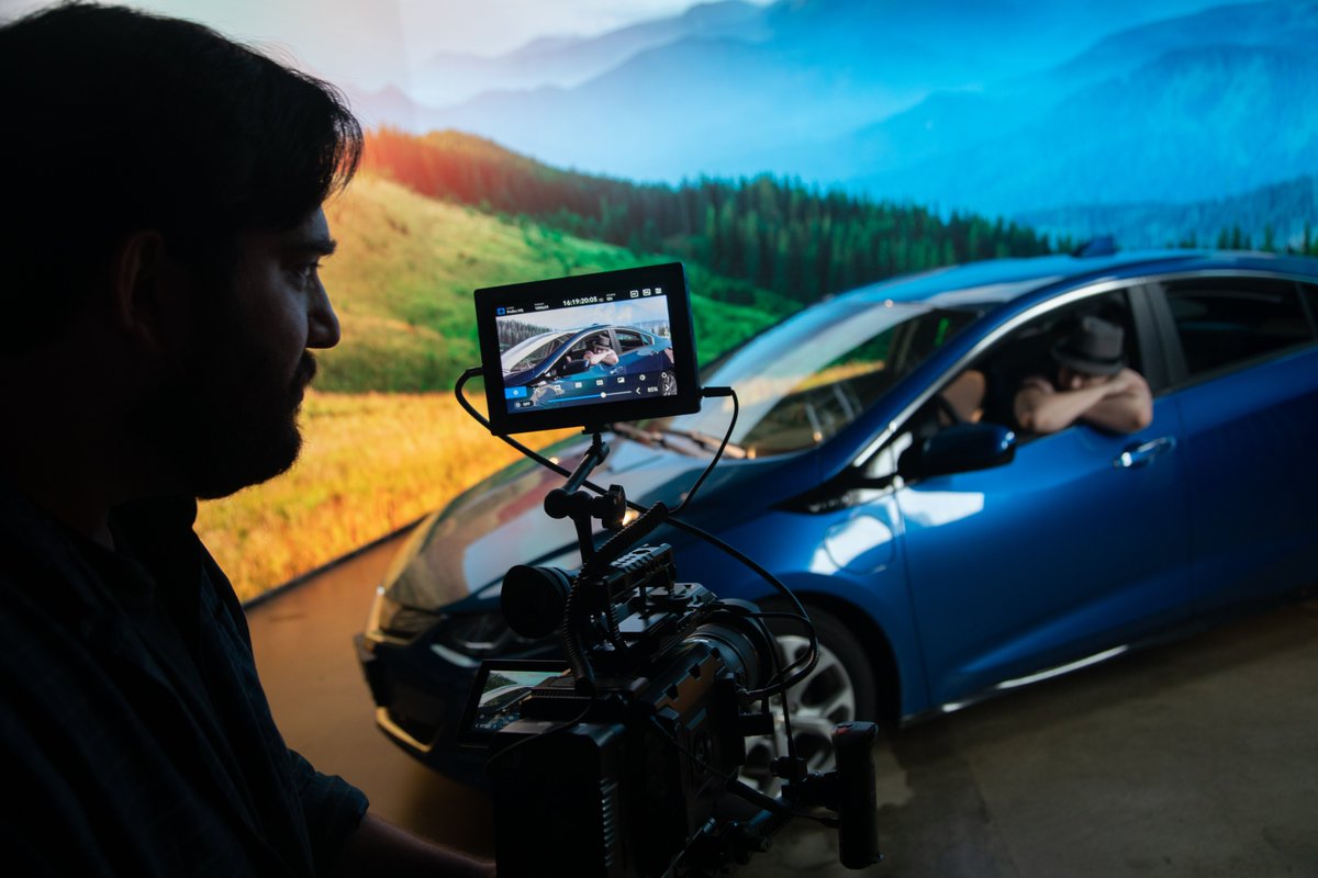 Playing with a car in the stage, which is casually big enough for any interior shooting and some exterior shooting.

This is from a few weeks ago before we had the top panels in place; we will shoot a bit more with a car soon!