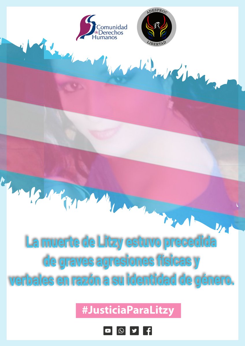 ADESPROC's tweet photo. Levantemos la voz contra todo acto de discriminación y pongámosle un ALTO a los crimenes de odio.
#BastaDeTransfobia
#BastaDeImpunidad
#JusticiaParaLitzy
@MinJusticiaBo @FGE_Bolivia  @MindeGobierno  @DPBoliviaOf @ivanlimamagne @NadiaCruzDP @SenadoMAS_IPSP https://t.co/iKoaH8DiLh