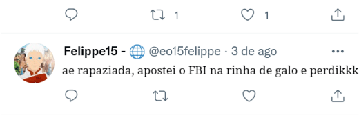 orgulhodeterFBI's tweet photo. E. O fim dos tempos FBI. Perdido 😭😭😭 https://t.co/3acOeLeFDu