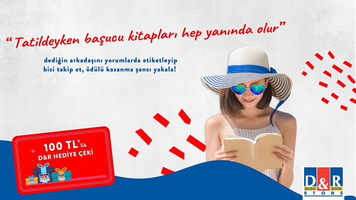 Sadece takipçilerimize özel, Cuma şansı D&amp;R yarışması bu hafta başucu kitaplarını her daim yanında tutmayı sevenler için geliyor! Bizi takip edip arkadaşını bu postun altına etiketle, 100 TL'lik D&amp;R hediye çeki kazanma şansı yakala!

#Şans #Yarışma #Çekiliş #Kitap #Yaz