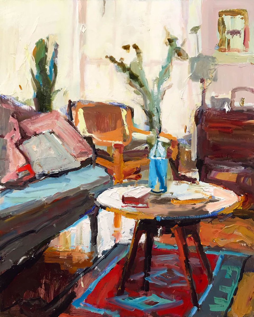 “Interior With Blue Vase”, 61X75cm, oil on board.

#australian #creative #inspiration #paintingoftheday