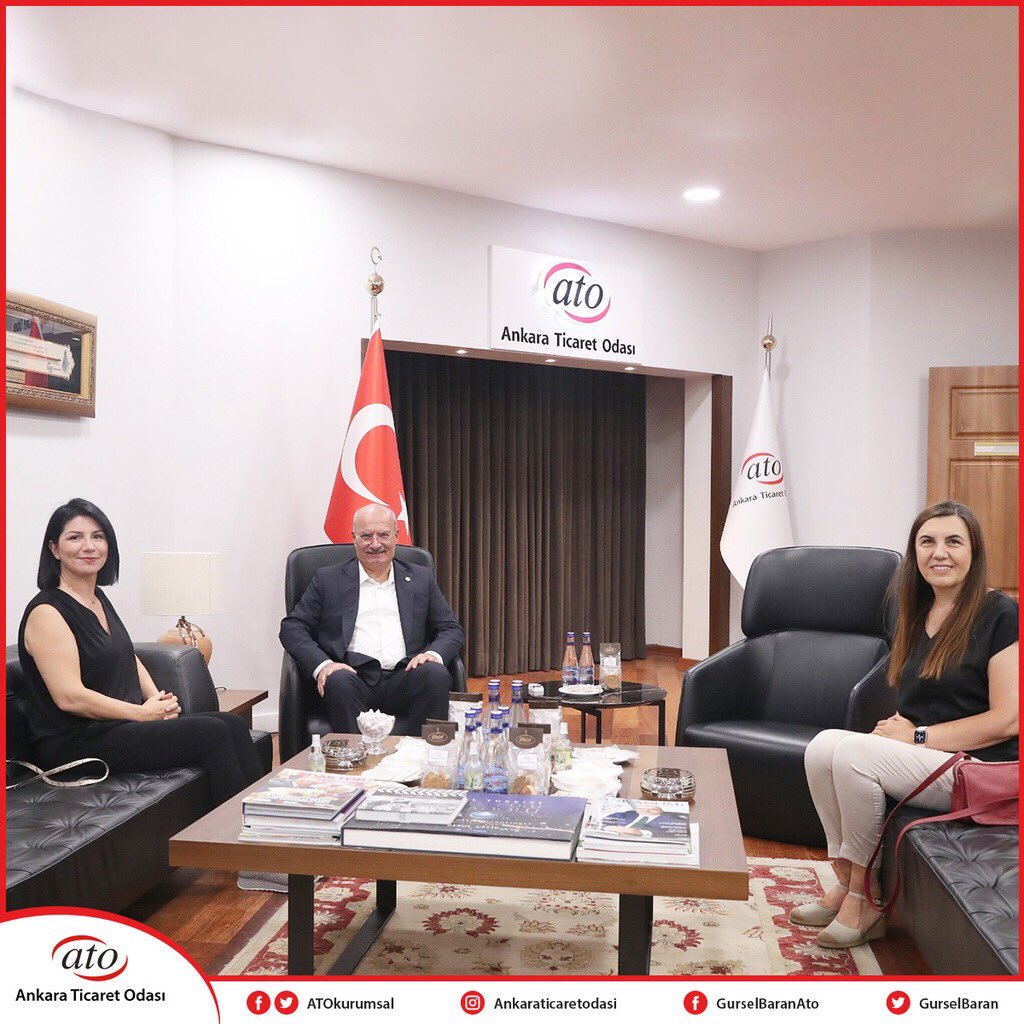 Ankara Ticaret Odası (@atokurumsal) on Twitter photo ATO Başkanı <a href="/GurselBaran/">Gürsel Baran</a>, Tohumluk Vakfı Başkanı Pınar Ayhan ve Başkent Üniversitesi İktisadi ve İdari Bilimler Fakültesi Öğretim Üyesi Prof. Dr. Zeliha Eser’i makamında kabul etti.
<a href="/TohumlukV/">Tohumluk Vakfı</a>
<a href="/pinarayhanodz/">Pınar Ayhan Kurumsal</a>
<a href="/zelihaeser/">Zeliha Eser</a> ATO Başkanı <a href="/GurselBaran/">Gürsel Baran</a>, Tohumluk Vakfı Başkanı Pınar Ayhan ve Başkent Üniversitesi İktisadi ve İdari Bilimler Fakültesi Öğretim Üyesi Prof. Dr. Zeliha Eser’i makamında kabul etti.
<a href="/TohumlukV/">Tohumluk Vakfı</a>
<a href="/pinarayhanodz/">Pınar Ayhan Kurumsal</a>
<a href="/zelihaeser/">Zeliha Eser</a>