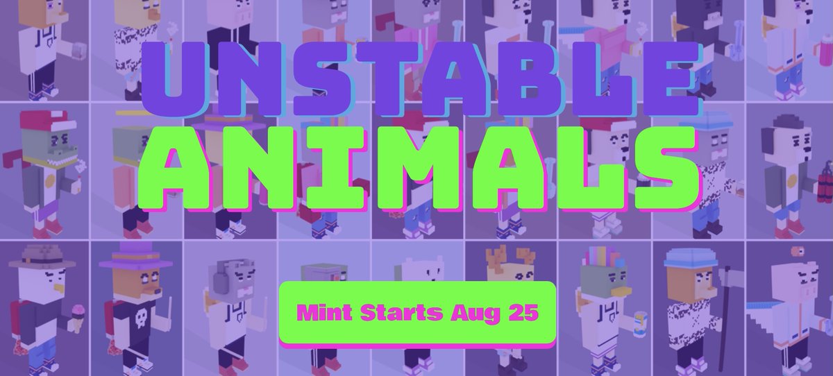 UnstableAnimals's tweet photo. @VitoWelch2 #UnstableAnimals dropping August 25th 2PM EST!
Follow us and join our channels to learn more π https://t.co/vxGznAFEd3