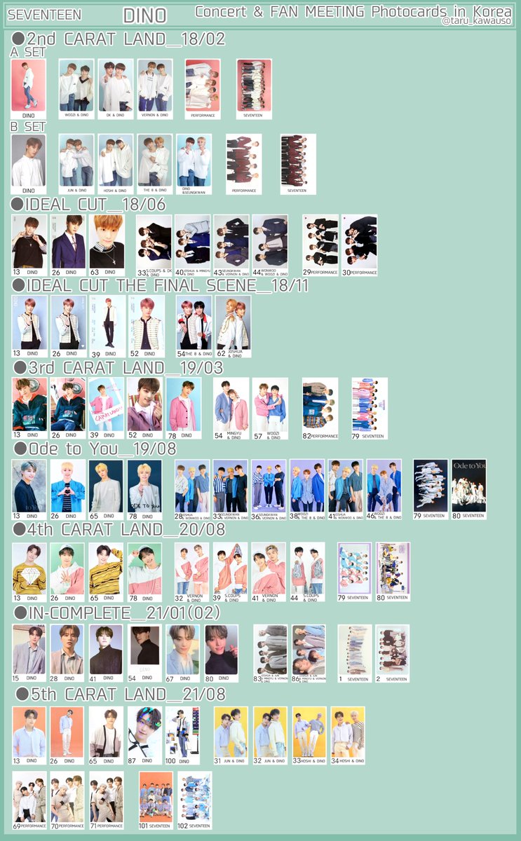SEVENTEEN ソウルコン イルコン ライブ トレカ 全くの未使用、新品