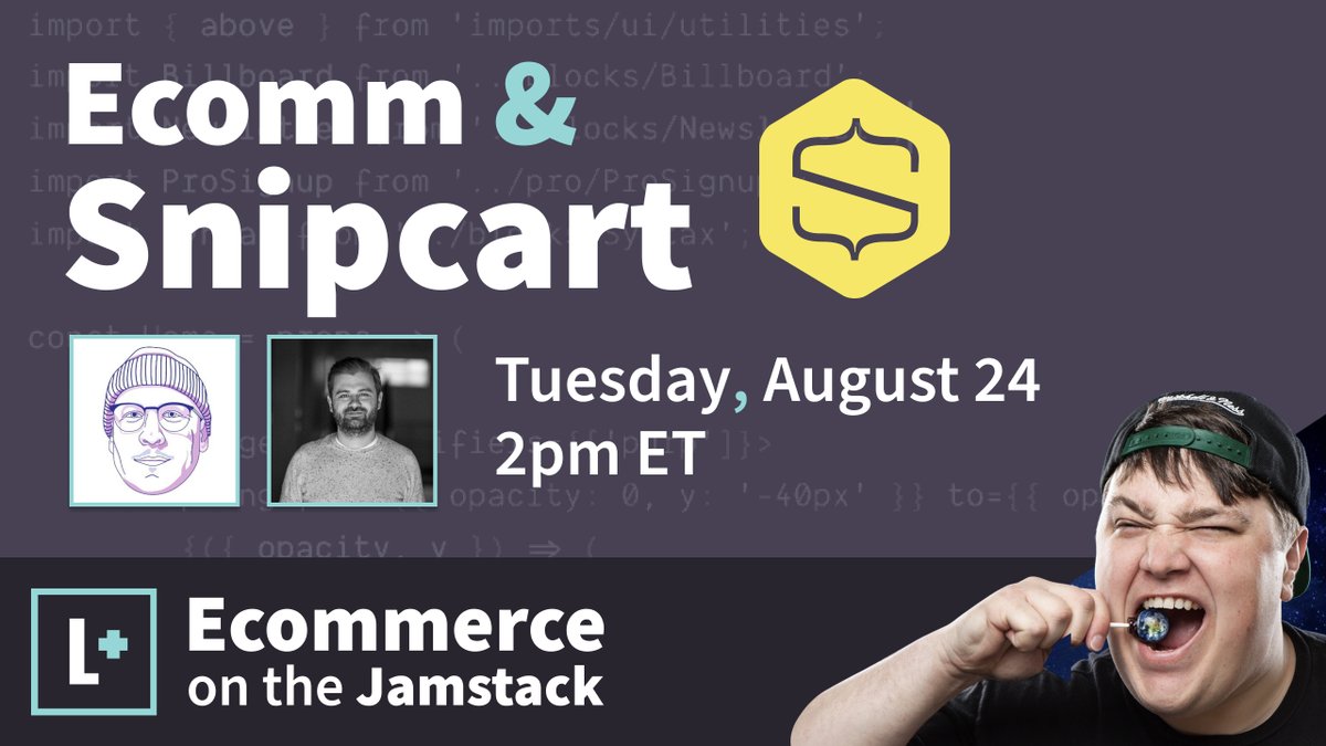 ⚡️⚡️ Next week! ⚡️⚡️

i'll be chatting with @the_fln and <a href="/couellet/">Charles Ouellet</a> from <a href="/snipcart/">Snipcart</a> 

We'll be talking about how it works and why it's such a compelling tool to build online stores!

📅 Tuesday Aug 24
🕑 2pm ET

🛎️ Get notified with the link below! 

youtube.com/watch?v=DS0FR2…
