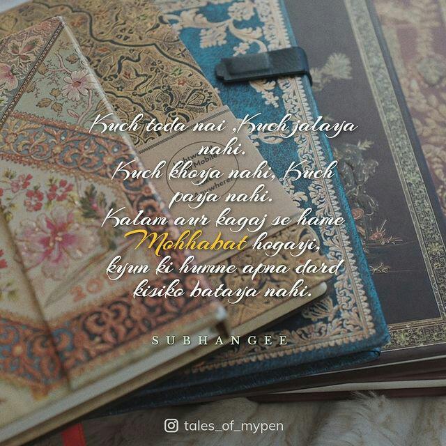 Subhangee11's tweet photo. Kuch toda nahi, kuch jalaya nahi.... 
https://t.co/yv4JqXwTqe 
#sayari #writing https://t.co/qy9Ku74RuO