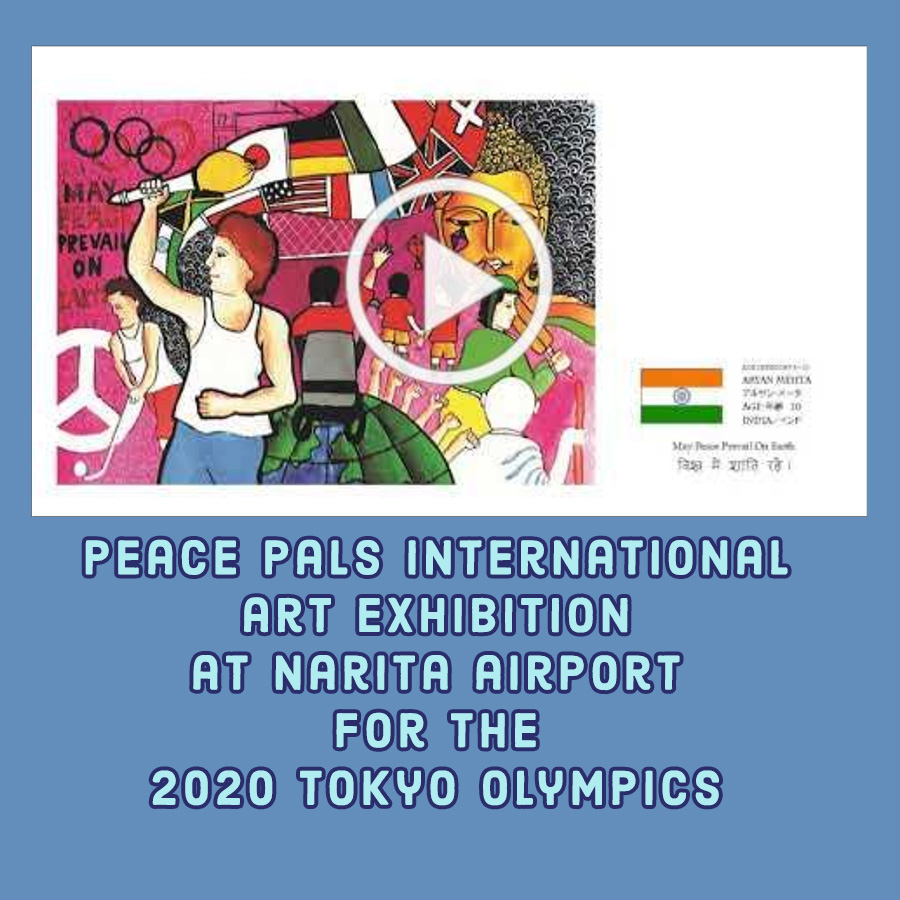 WorldPeaceYouth's tweet photo. Peace Pals International Art Exhibition at Narita Airport, Tokyo for the 2020 Olympics - Please register for the Art Contest - Deadline Approaching - Please Share! https://t.co/oRr8RxHNV6 https://t.co/SG4bdRfb3A