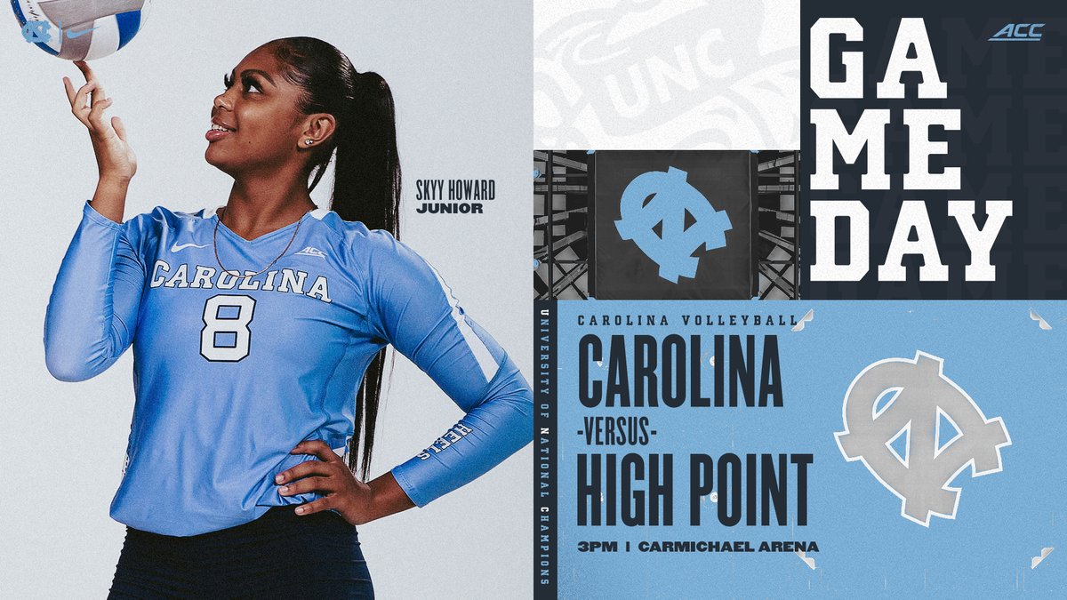 UNCVolleyball's tweet photo. 🚨 EXHIBITION TODAY 🚨

🆚: High Point 
📍: Carmichael Arena
⏰: 3 p.m.
🎟️: Free
😷: Required

We're can't wait to see you this afternoon! 👣🐏

#GoHeels https://t.co/pklOAXHDvc