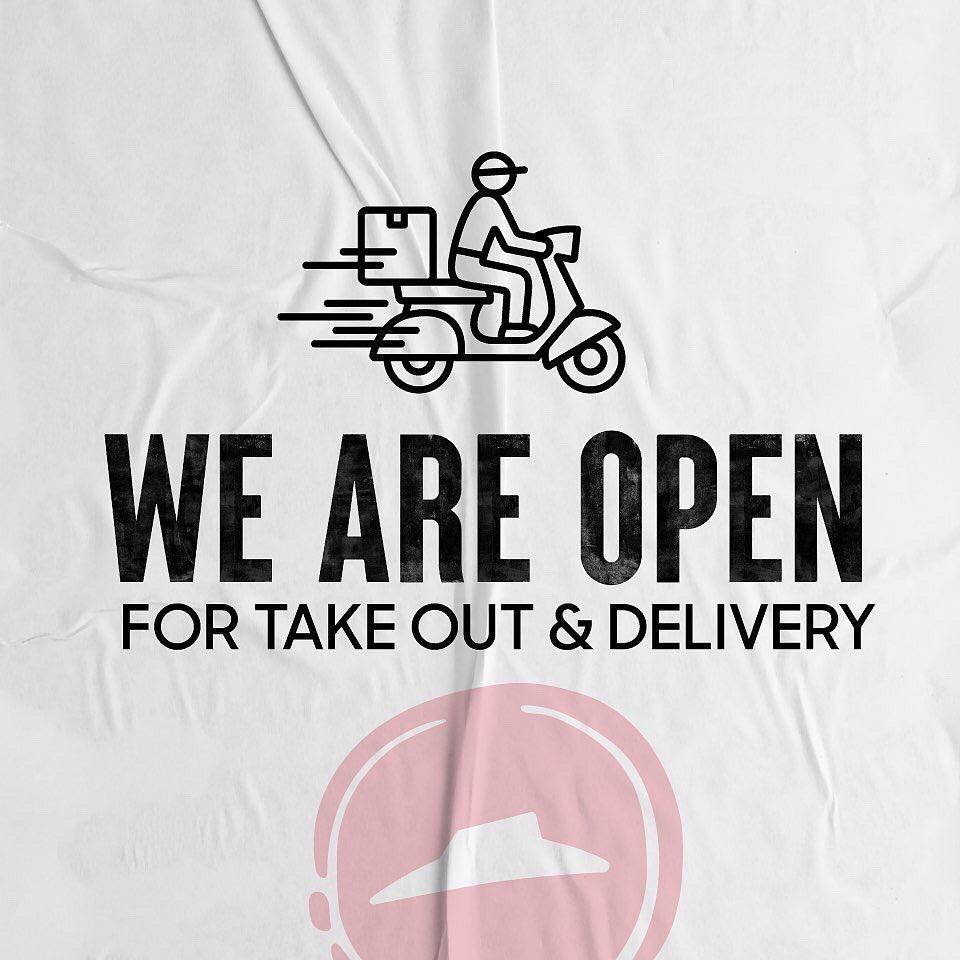 Pizza fans! We are open for takeout and delivery 💪🏽🍕#StayHome #StaySafe