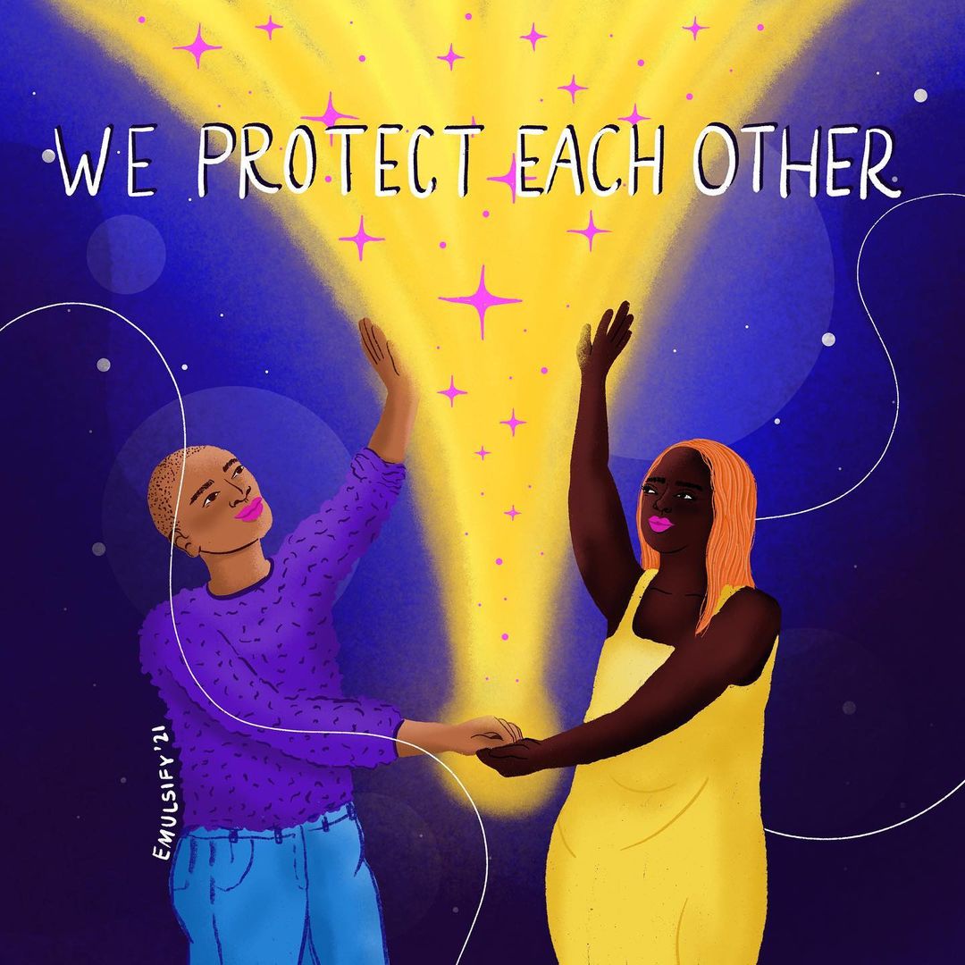 _shethepeople's tweet photo. At the end of the day, all we have is one another. 💜 

🎨: https://t.co/jdecOxMD0o / IG https://t.co/5FRcj9LcN2