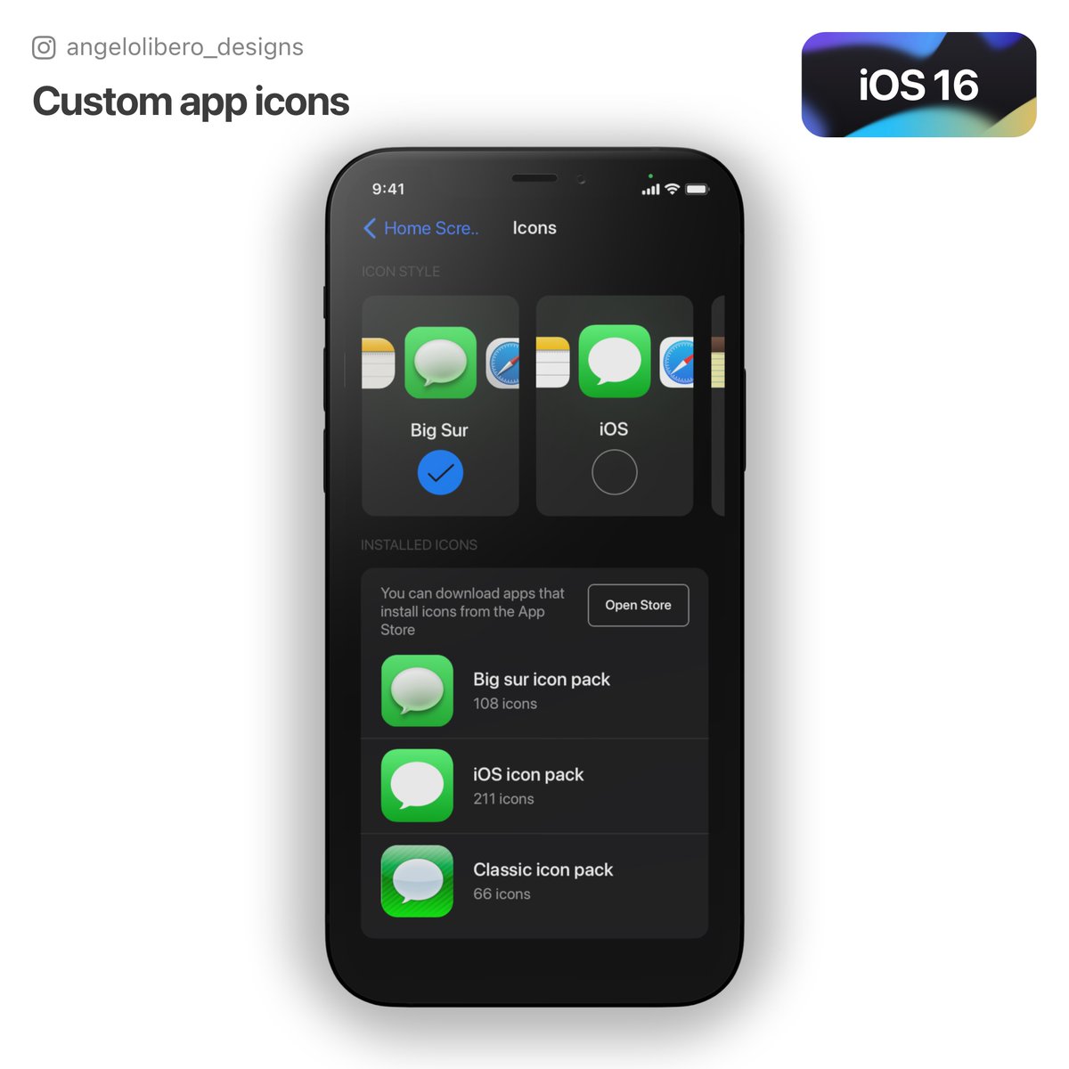 angeloldesigns's tweet image. Custom app icons - iOS 16
Would you like to customise app icons on your Apple device? Let me know your thoughts in the comments 😉
#ios16 #ios15 #iPhone13 #iPhone12