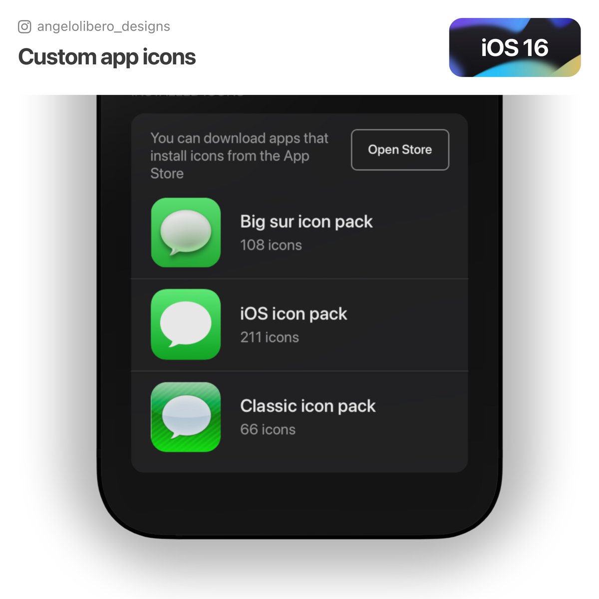 angeloldesigns's tweet image. Custom app icons - iOS 16
Would you like to customise app icons on your Apple device? Let me know your thoughts in the comments 😉
#ios16 #ios15 #iPhone13 #iPhone12