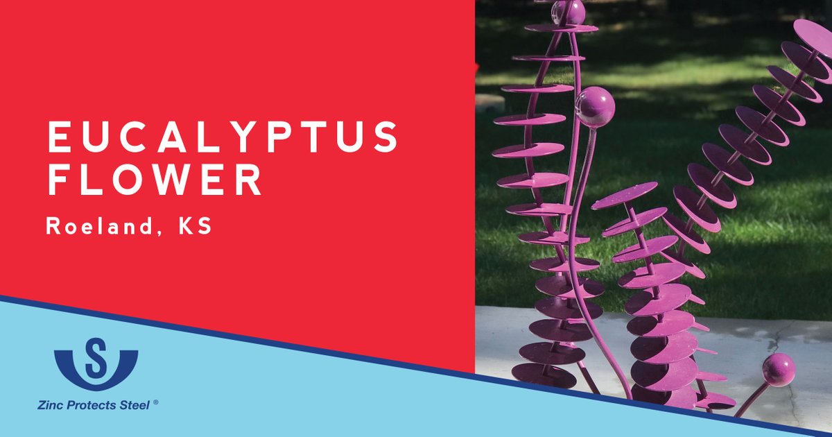 VSGalvanizing's tweet image. This one-of-a-kind steel sculpture was designed to resemble a eucalyptus flower, and hot-dip galvanizing by V&amp;amp;S was chosen for its anti-corrosion properties and to prolong its outdoor life. Learn more: zcu.io/eSrh