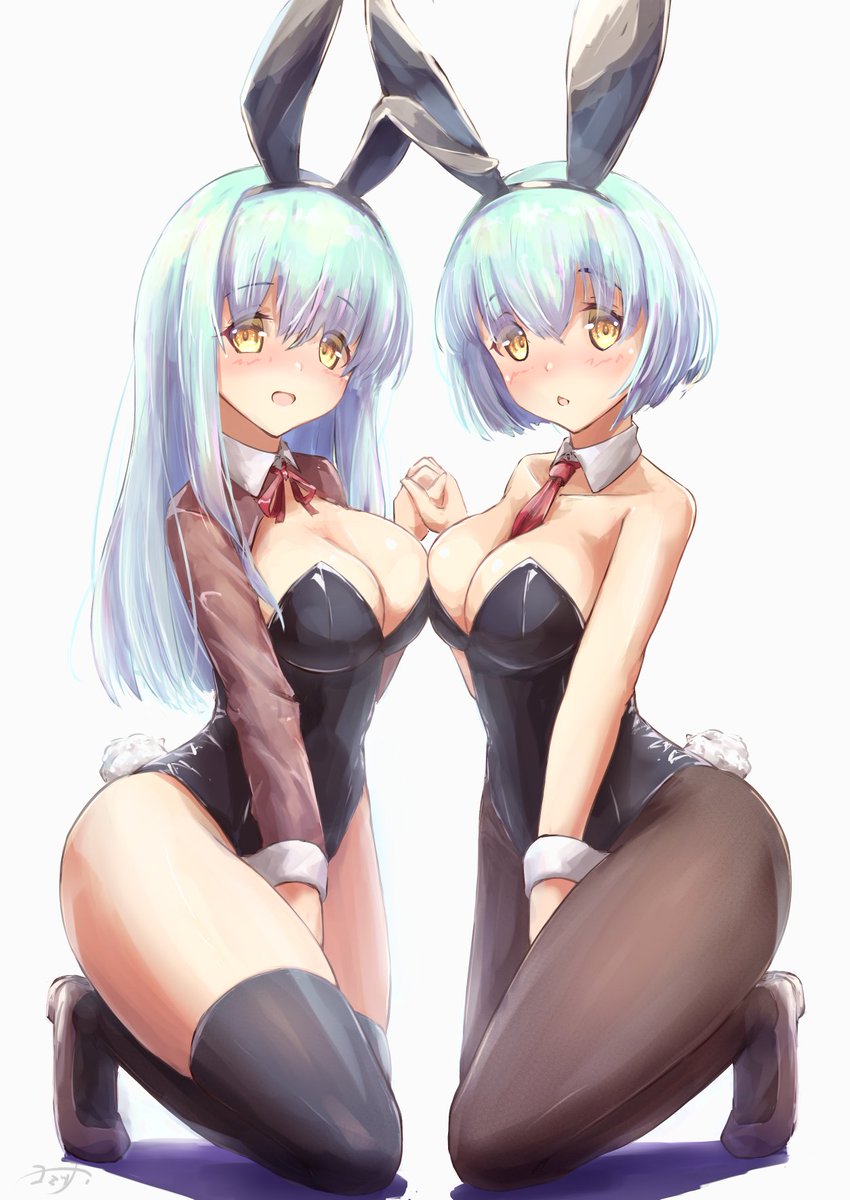 「今日はバニーの日season2と風の噂で聞きましたので…!
#バニーの日
#オリ」|ヨミツナのイラスト