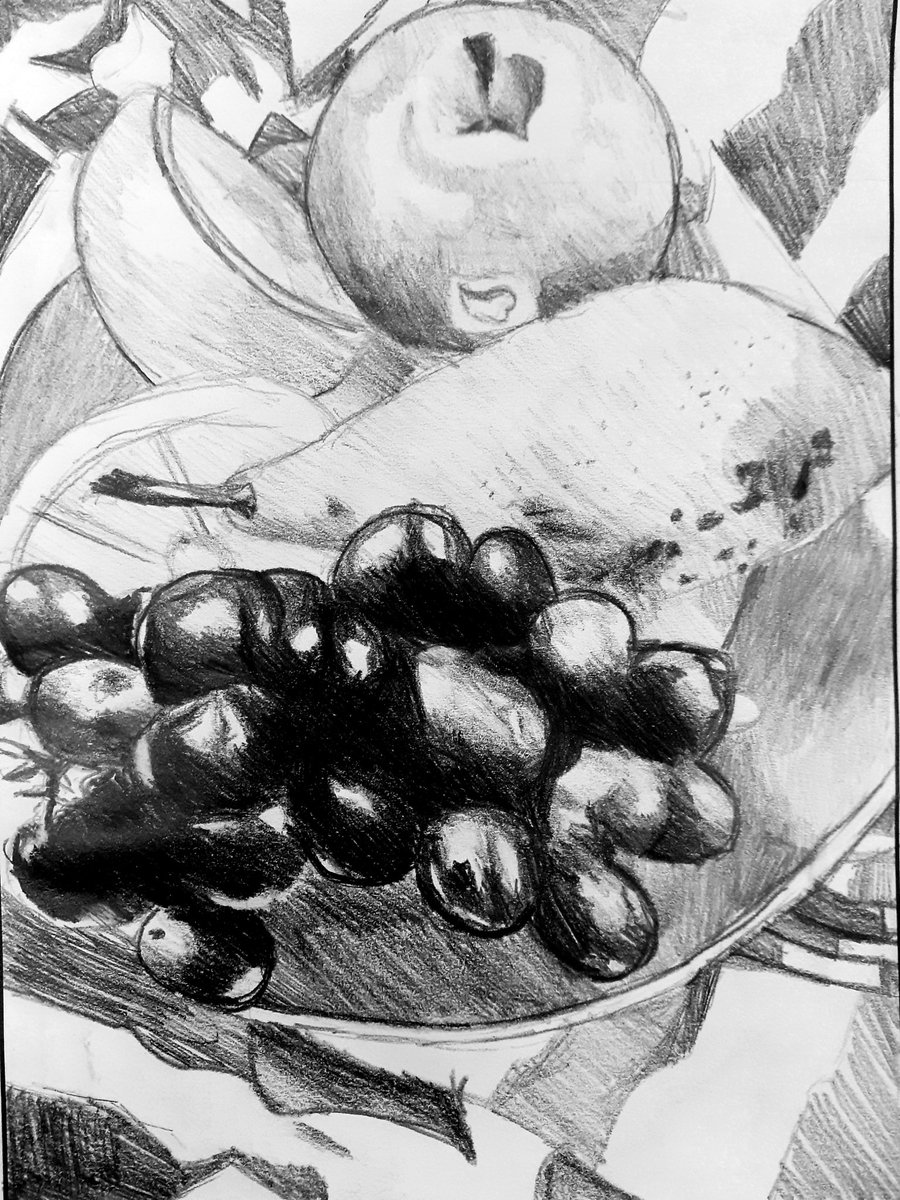 Springburnarta1's tweet photo. First week back and it's been very productive already. Well done S4 pupils Toni and Eve for working so hard on these drawings. Superb! 😊 https://t.co/rATfV6y3uY