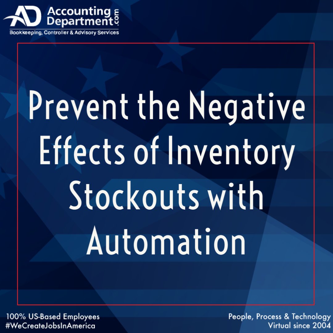 AccountingDept's tweet image. Utilizing automation, companies can steer themselves away from the negative effects of stockouts and provide themselves with a level of insight needed to be able to grow. Learn more on the ADC blog!
accountingde.pt/3D6a4zm
#adc #automation #negativeeffects #wecreatejobsinamerica