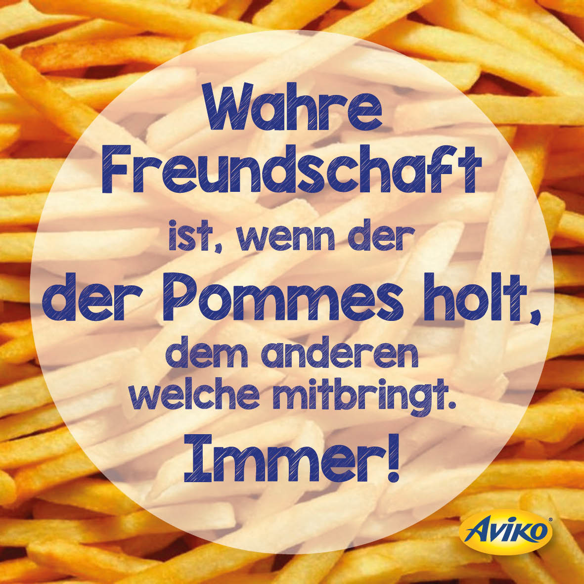 aviko_de's tweet photo. Friends will be friends … 

#BFF #Fryday #Fun 
#WahreWorte
#WirLiebenPommes https://t.co/8aZyCWMZHX