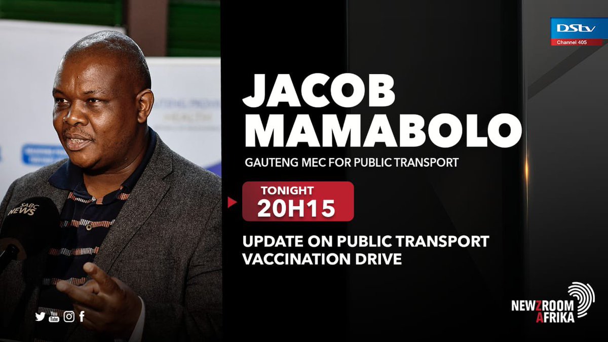 Catch MEC @JacobMamaboloSA on @NewsroomAfrica1 tonight at 20h15.