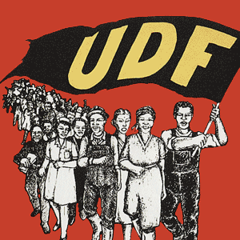 NeilColemanSA's tweet photo. For the oldies, &amp; those interested in our political history👇
Today 38 years ago the United Democratic Front, one of the largest experiments in mass popular democracy under apartheid, was launched.
It would play a vital role in ending minority rule ✊
https://t.co/NQW43ziWqS https://t.co/N07jqn2VFW