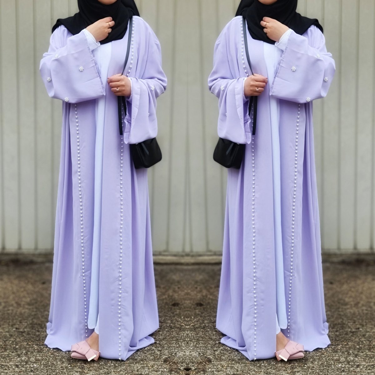 AbayaTopia's tweet image. Jemima Pearls Open Abaya - Lilac
.
.
Sizes 52-60
.
.
Shop online abayatopia.com 
.
.
#abayatopia #openable #modestfashion #modestwear