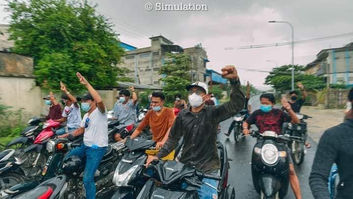 Myanmar_Now_Eng's tweet image. More protests in Mandalay today (Aug 20) despite restrictions imposed by Myanmar's military junta. This time, it is the Mandalay University students who marched against the coup regime. 

Photos: CJ

#WhatsHappeningInMyammar
