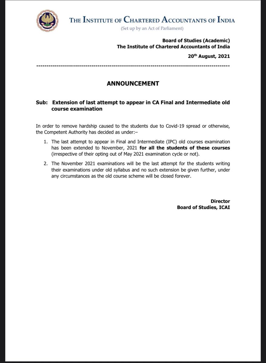 amanrocks99's tweet image. Finaly relaxation is there for old course students #icai #icaiexam #caoldcourse #icaiexams #caoldcourseextention