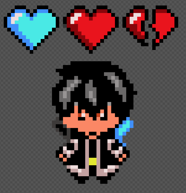 MicharonHD's tweet image. My first pixel drawings for my next project with my bro @Crimsonshade_