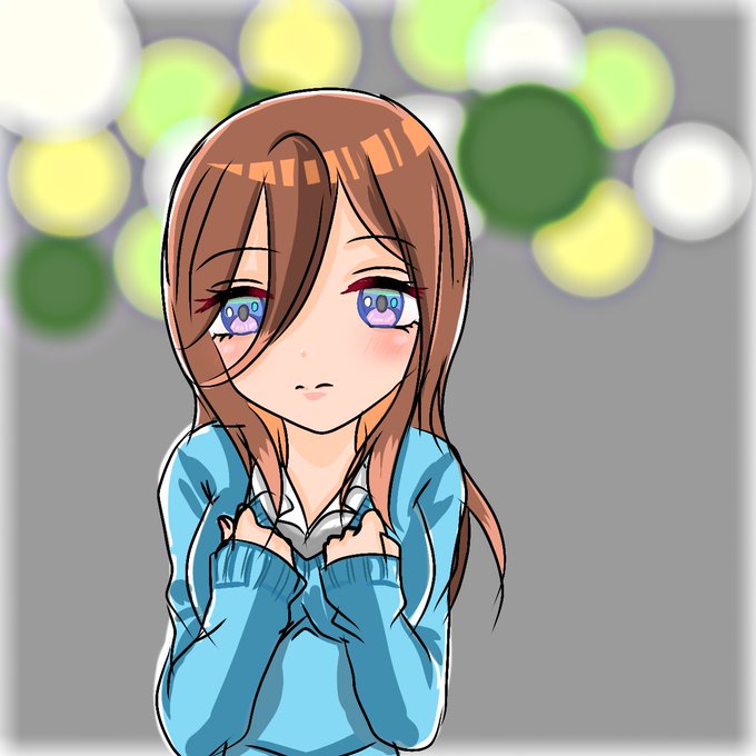 もりのあおさんがTwitterに投稿した中野三玖(五等分の花嫁)のイラスト。