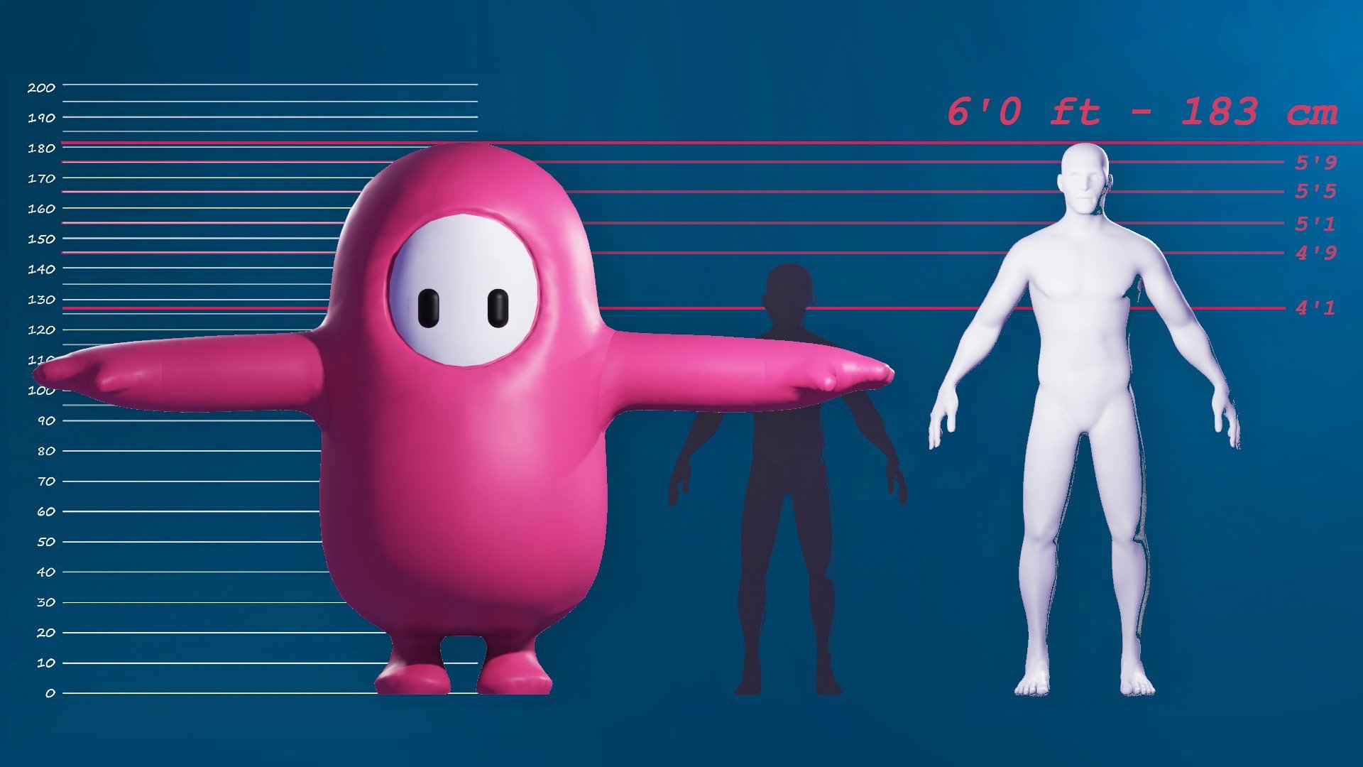 Fall Guys... SPAAACE! 🛰️ on Twitter "Fall Guys are approximately 183cm