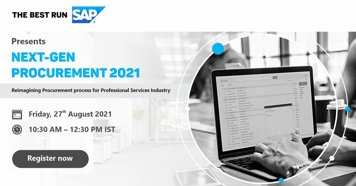 ubsforums's tweet image. We present our Exclusive Virtual Series on "Next-Gen Procurement 2021 Reimagining Procurement Process for Professional Services Industry" on Friday 27th Aug at 10:30AM-01:00PM IST
In collab with @SAPIndia
Register- lnkd.in/ec2ReJDD
#nextgenprocurement #professionalservices