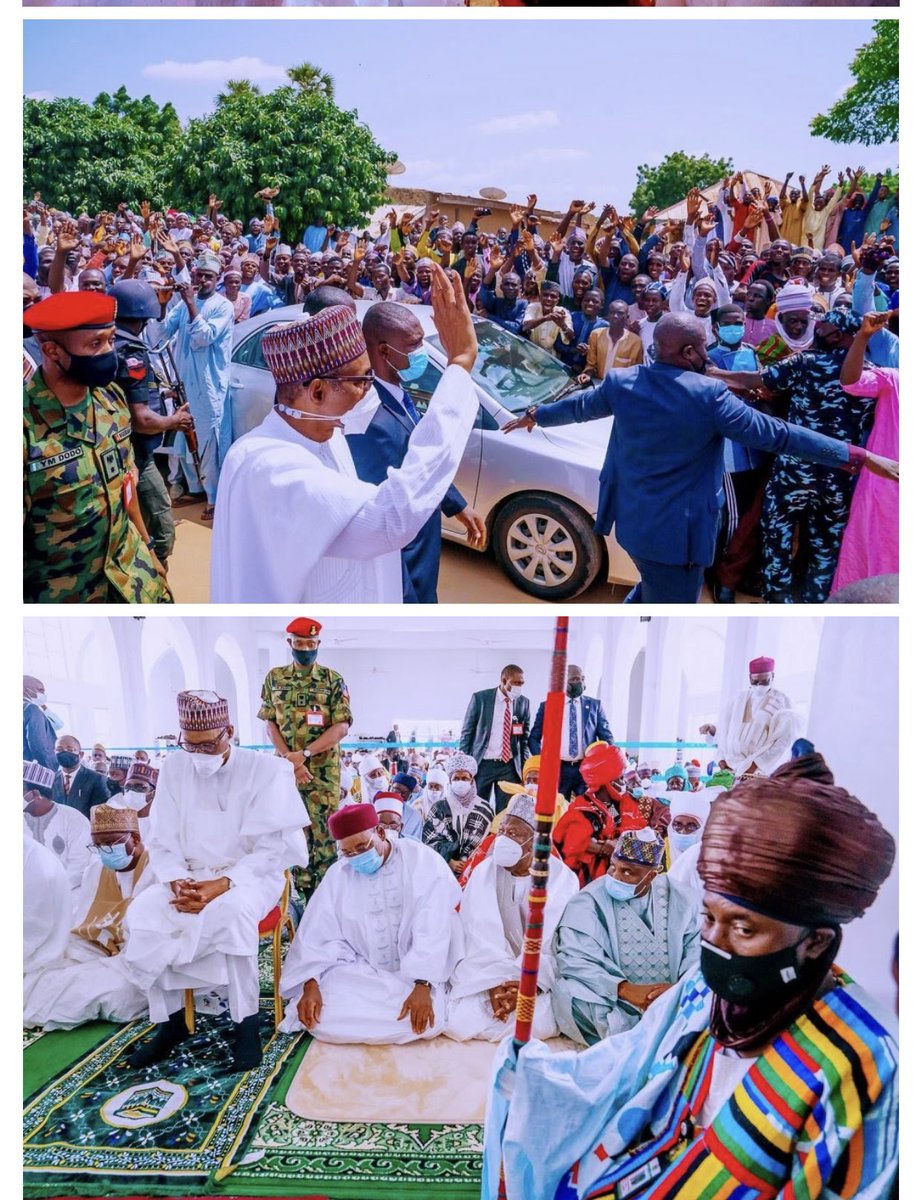 For your information , Atiku is attending Buhari's son wedding plus Goodluck  Jonathan and former Niger President. Don't dey insult each other oooo, make  friends. Kano is full ., image size:922x1200